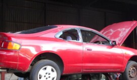 甲府市のお客様から廃車買取した放置車両(トヨタ セリカ)