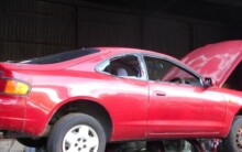 甲府市のお客様から廃車買取した放置車両(トヨタ セリカ)