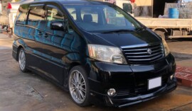 甲府市のお客様から廃車買取したトヨタアルファード