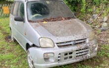 市川三郷町のお客様から廃車買取したスバルプレオ