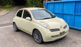 甲府市のお客様から廃車買取した日産マーチ