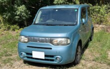 甲州市のお客様から廃車買取した日産キューブ