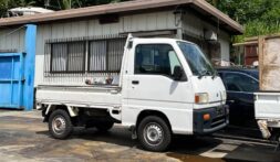 甲州市のお客様から廃車買取したスバルサンバー